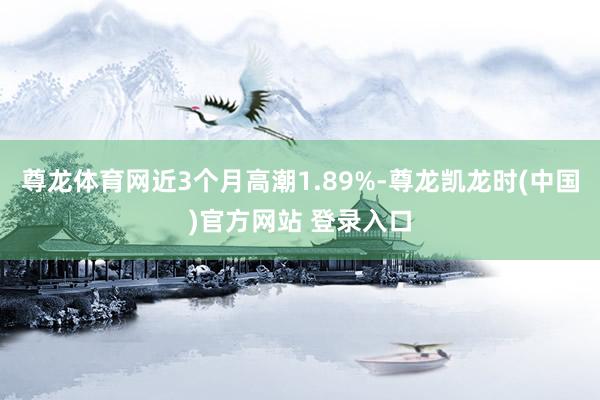 尊龙体育网近3个月高潮1.89%-尊龙凯龙时(中国)官方网站 登录入口